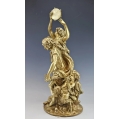 Lrg 19C French Gilt Bronze Sculpture Bacchanalia Claude M.Clodion ( 1738-1814) image 8