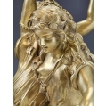 Lrg 19C French Gilt Bronze Sculpture Bacchanalia Claude M.Clodion ( 1738-1814) image 9