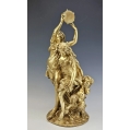 Lrg 19C French Gilt Bronze Sculpture Bacchanalia Claude M.Clodion ( 1738-1814) image 10