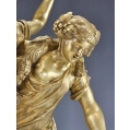 Lrg 19C French Gilt Bronze Sculpture Bacchanalia Claude M.Clodion ( 1738-1814) image 12
