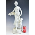 Lrg Antique French Bisquit Porcelain Sevres Sculpture Eduard Druot ( 1859-1945 ) image 4