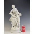 Lrg Antique French Bisquit Porcelain Sevres Sculpture Mathurin Moreau(1822-1912) image 1