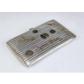 Lrg Antique Russian Silver Gold Cigarette Case with Souvenirs image 6