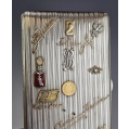 Lrg Antique Russian Silver Gold Cigarette Case with Souvenirs image 10