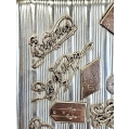 Lrg Antique Russian Silver Gold Cigarette Case with Souvenirs image 7
