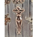 Lrg Antique Russian Silver Gold Cigarette Case with Souvenirs image 10