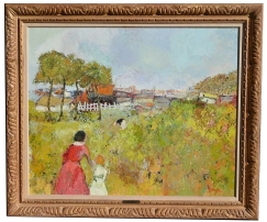 Lrg Fine George Rene Sinicki Russian/French B.1910 Oil Painting Ecole de Paris