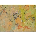 Lrg Fine George Rene Sinicki Russian/French B.1910 Oil Painting Ecole de Paris image 3