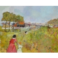 Lrg Fine George Rene Sinicki Russian/French B.1910 Oil Painting Ecole de Paris image 11