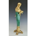 Lrg Oswald Schimmelpfennig German (1872-1944)Bronze Russian Malachite Sculpture image 7