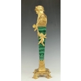 Lrg Oswald Schimmelpfennig German (1872-1944)Bronze Russian Malachite Sculpture image 9