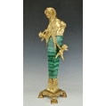 Lrg Oswald Schimmelpfennig German (1872-1944)Bronze Russian Malachite Sculpture image 11