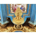 Magnificent 19C French Sevres H/P Porcelain Gilt Bronze Clock image 6
