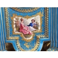 Magnificent 19C French Sevres H/P Porcelain Gilt Bronze Clock image 7