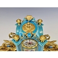 Magnificent 19C French Sevres H/P Porcelain Gilt Bronze Clock image 8