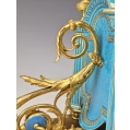 Magnificent 19C French Sevres H/P Porcelain Gilt Bronze Clock image 12