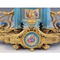 Magnificent 19C French Sevres H/P Porcelain Gilt Bronze Clock image 22