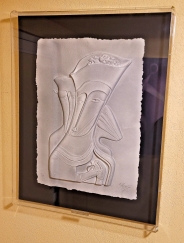 Mihail Chemiakin Methaphisical Bust Cast Paper Sculpture 1988 Signed