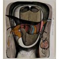 Mikhail Chemiakin (Russian, b. 1943) “First Night in France” (Первая ночь во Франции), 1971 image 1