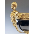 Monumental Antique French Sevres Porcelain Gilt Bronze Centerpiece Bowl image 9
