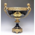 Monumental Antique French Sevres Porcelain Gilt Bronze Centerpiece Bowl image 11