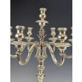 Monumental Italian Silver Pair Candelabra Candle Holders 250 toz 8 kg image 2
