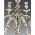 Monumental Italian Silver Pair Candelabra Candle Holders 250 toz 8 kg image 3