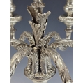 Monumental Italian Silver Pair Candelabra Candle Holders 250 toz 8 kg image 4
