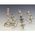 Monumental Italian Silver Pair Candelabra Candle Holders 250 toz 8 kg image 7