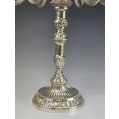 Monumental Italian Silver Pair Candelabra Candle Holders 250 toz 8 kg image 8