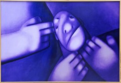 Oleg Tselkov (Russian, 1934–2021) Portrait with Hands, 2007