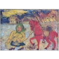 Original David Burliuk ( American/Russian 1882 - 1967 ) Oil Painting image 9