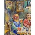 Original David Burliuk ( American/Russian 1882 - 1967 ) Oil Painting image 5