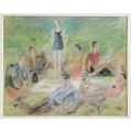 Original Prince Paul Alexis Arapoff ( Russian 1904-1948 ) Painting image 3
