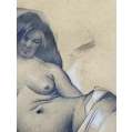 Original William S. Schwartz ( Russian/American 1896-1977 ) Mixed Media Drawing image 3