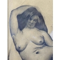 Original William S. Schwartz ( Russian/American 1896-1977 ) Mixed Media Drawing image 4
