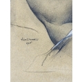 Original William S. Schwartz ( Russian/American 1896-1977 ) Mixed Media Drawing image 6