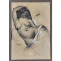 Original William S. Schwartz ( Russian/American 1896-1977 ) Mixed Media Drawing image 7