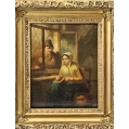 Pair 18C Dutch Old Master Oil Paintings image 1