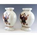 Pair 19C Chinese Export Russian Porcelain Vases St.George image 6