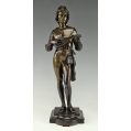 Pair 19C French Bronze Sculptures Edouard H.Delesalle ( 1823 - 1851 ) W WWP,inc image 4