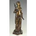 Pair 19C French Bronze Sculptures Edouard H.Delesalle ( 1823 - 1851 ) W WWP,inc image 6