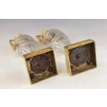 Pair of Antique 19C French Cut Crystal and Gilt Bronze Empire Vases image 11