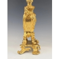 Pair of Monumental 19C Antique French Rococo Revival Gilt Bronze Candelabra image 7