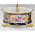 Pair of Old Paris Porcelain Dessert Étagères Cobalt Blue & Gilt Bronze 19C image 9