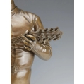 Paul Dubois French (1829-1905) Le Chanteur Florentin Bronze Statue Barbedienne image 2