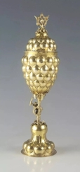 Rare 18C Russian Gilt Silver Chalice 1765