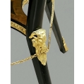 Rare 19C French Napoleon III Ebonized Marquetry, Porcelain Gilt Bronze Guéridon image 9