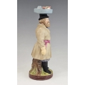 Rare 19C Russian Gardner Porcelain Figurine The Fish Seller image 4