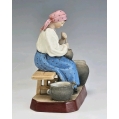Rare 19C Russian Gardner Porcelain Figurine The Peasant Woman image 3